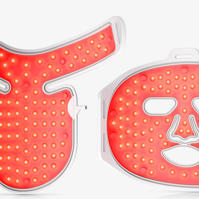 LED Face and Neck Red Light Relaxation Mask Rechargeable Skin Firming Device
