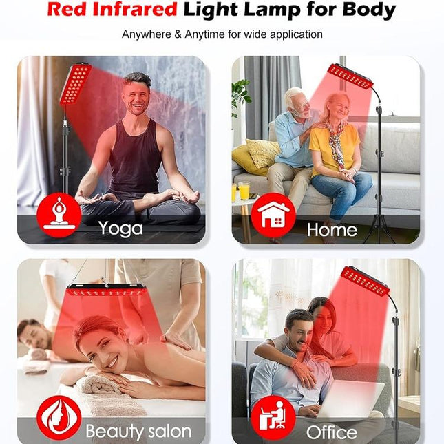 Large LED Panel 660nm Red Light + 850nm Near-Infrared for Wellness and Spa Use