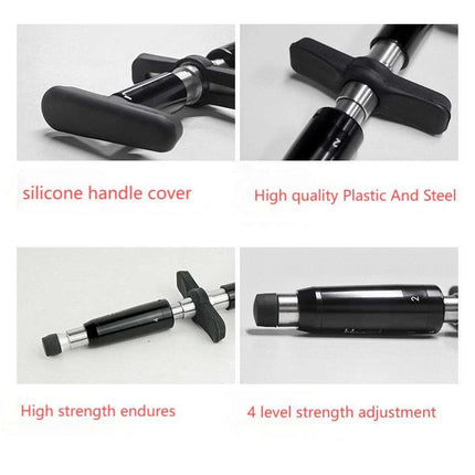 Portable Manual Muscle Massager with Adjustable Force & Non-Slip Grip – Handheld Pistol-Style, Black