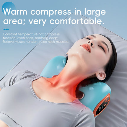 Cervical Pillow and Neck Massager with Heat and Vibration Relaxation