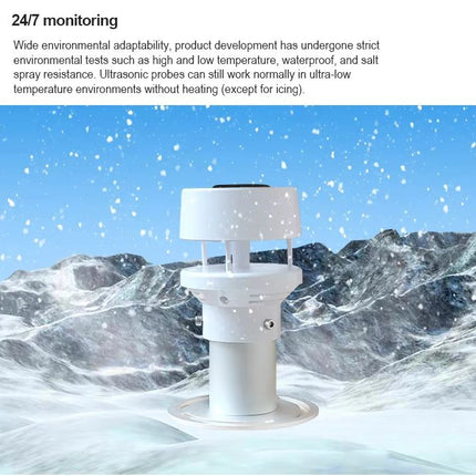 6-in-1 Digital Weather Station Sensor with Temperature, Humidity & Forecast Display