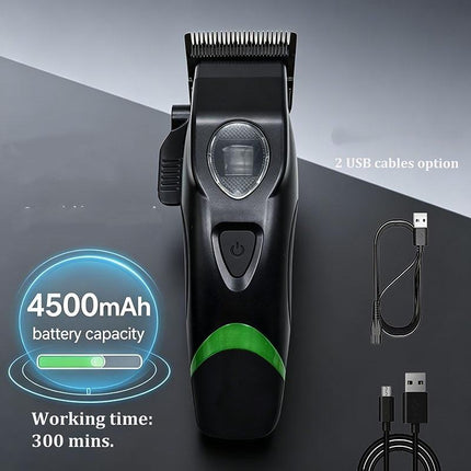 Rechargeable High-Speed Cordless Hair Clippers for Men with Stainless Steel Blades
