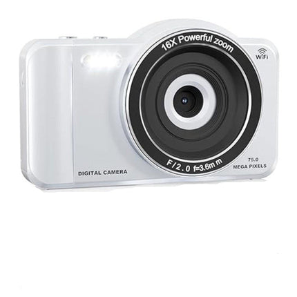 75MP 4K Digital Camera with Autofocus, 16X Digital Zoom, 2.8 Inch HD Touchscreen & Dual Cameras