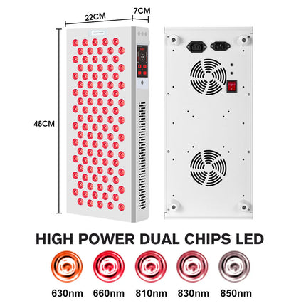 Full Body LED Red Light Relaxation Panel 5 Wavelength Spectrum for Muscle Recovery Skin Care and Wellness