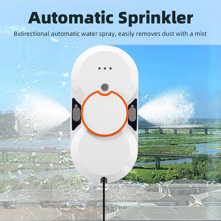 Cordless Window Cleaning Robot with 5600Pa Suction, Dual Spray & Smart App Control
