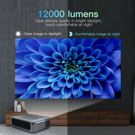 Smart Home Mini Projector, 1080p Resolution, Android OS & Voice Remote Control