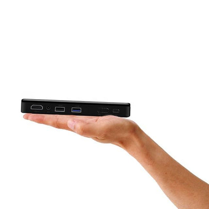 Portable Projector 65 Lumens, Auto Keystone, 5000mAh Battery