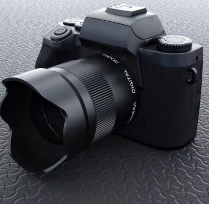 4K 64MP Digital Camera with Dual Front & Rear Cameras, 4 Inch HD Touchscreen, WiFi, 3000mAh Battery