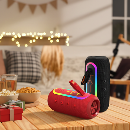 14W Portable Bluetooth Speaker with FM , USB & TF Playback, Hands-Free Calling, 1500mAh Battery