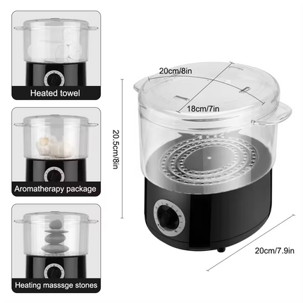 250ML Hot Towel Steamer with Timer High Temperature Spa Facial Towel Warmer for Salon Home Use