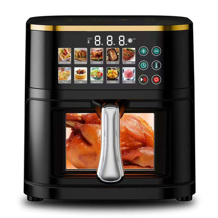 10L Digital Air Fryer with Touchscreen – Rapid, Low-Oil Cooking, Black