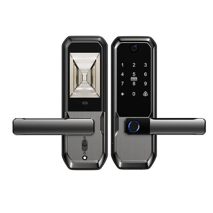 Keyless Smart Deadbolt Lock with Fingerprint Recognition, Remote Unlock and App Control Eyehole