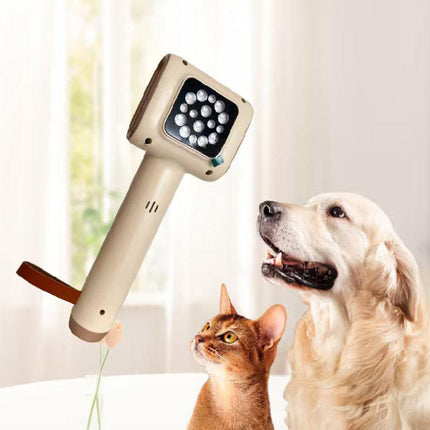 Portable LED Red, Blue & Infrared Light Therapy Device with Rechargeable Battery for Skin Care & Recovery