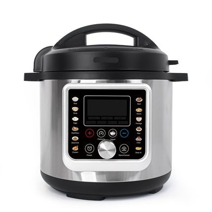 Digital 6L Electric Pressure Cooker with Large LED Screen and Multi-Cooking Functions