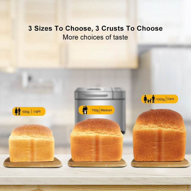 550W Bread Maker with 1000g Capacity for Convenient Home Baking