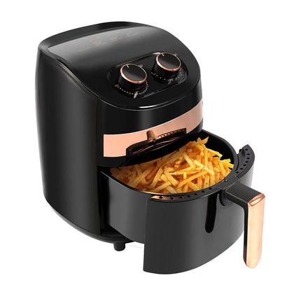 5L Air Fryer with Manual Dial Control 1000W Countertop Kitchen Appliance