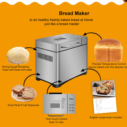 550W Bread Maker with 1000g Capacity for Convenient Home Baking
