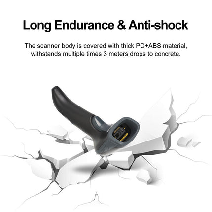 High-Performance Wireless 2D Barcode Scanner for Extended Distance QR & Code Scanning