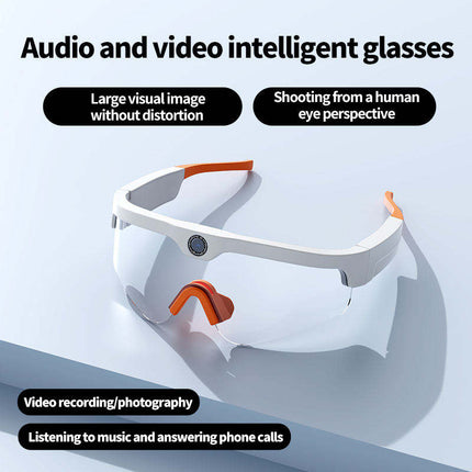2-in-1 4K Video Recording Smart Glasses with Polarised Lenses, Bluetooth Audio & Photo Capture
