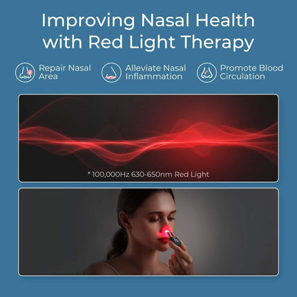 Compact USB Laser Relaxation Device for Nasal Sootheth and Allergy Support Black