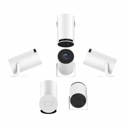 Compact Smart Mini Projector 720P with Android 14, WiFi 6, LED Display & 8K Playback Support