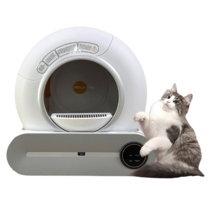 Automatic Self Cleaning Cat Litter Box 65L for Cats 1-8kg with Odour Control and Large Capacity