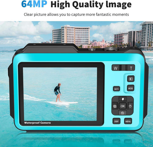 5K Digital Camera with Dual IPS Screens, Autofocus, Time-Lapse and Slow Motion