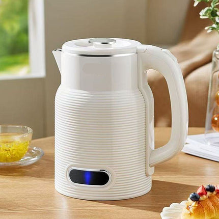 Portable 1.8L Electric Kettle 1500W Rapid Heating Cordless Design Blue & White