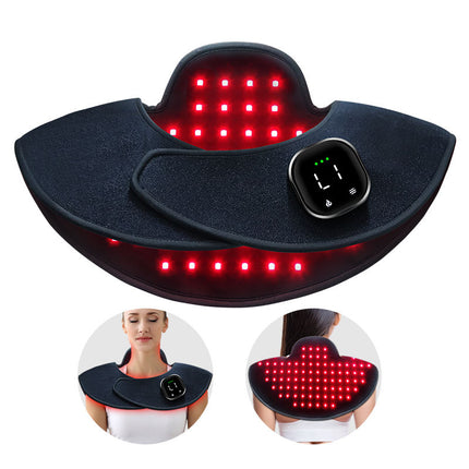 Wireless Infrared & Red LED Shoulder Wrap for Muscle Recovery with Smart Timer