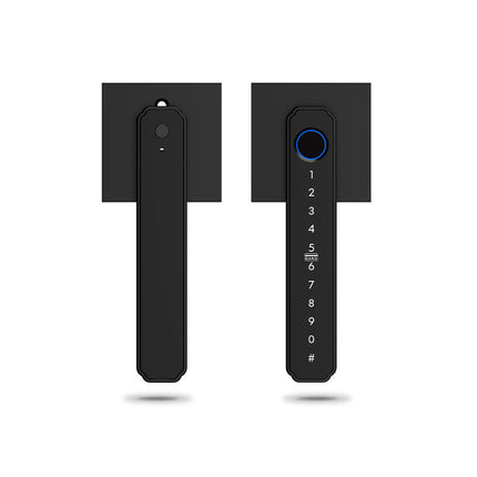 5-in-1 Smart Door Handle Lock with Fingerprint Sensor, Passcode, Card & Key, Reversible Handle