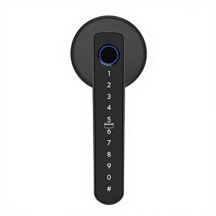 Smart Fingerprint Door Handle Lock 5-in-1 Bluetooth Passcode IC Card Keyless Entry