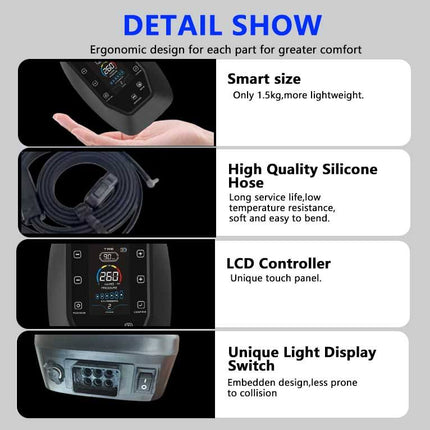 Portable Wireless Leg Massager with Air Compression for Circulation and Fatigue Relief
