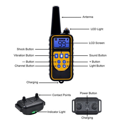 Smart Anti Bark Collar for Dogs with Humane Sound and Vibration Correction, Rechargeable Design