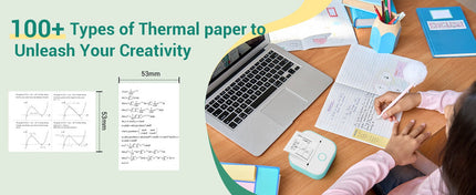 Lightweight Thermal Label Printer with 1000m Roll and Fast Type-C Charging Yellow