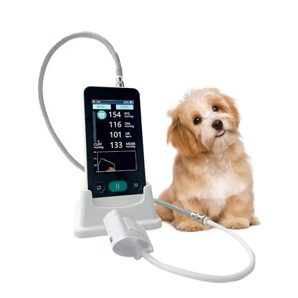 Portable Veterinary Blood Pressure Monitor with NIBP Function, Rechargeable Digital Animal BP Monitor