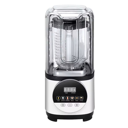 1600W Commercial Smoothie Blender with Touch Panel, Soundproof Shield and Ice Crushing Function