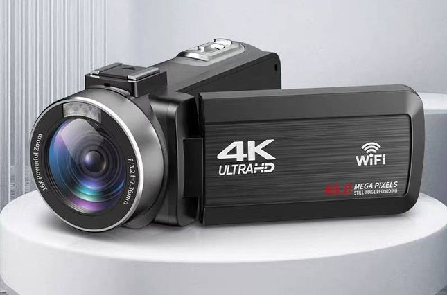 4K Digital Video Camera with 3.0" Touchscreen, 18X Zoom, WiFi and External Microphone Support