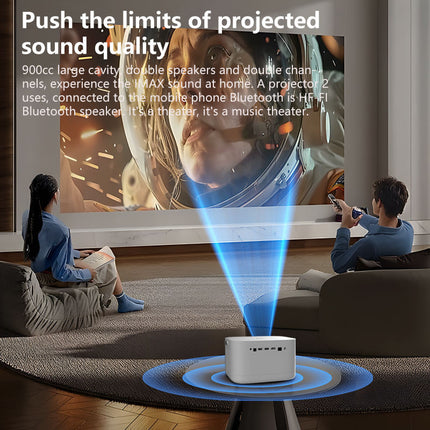 Portable 1080P Outdoor Movie Projector with Android & Auto Focus
