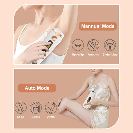 IPL Hair Removal Device for Home Use with 5 Energy Levels and LED Display
