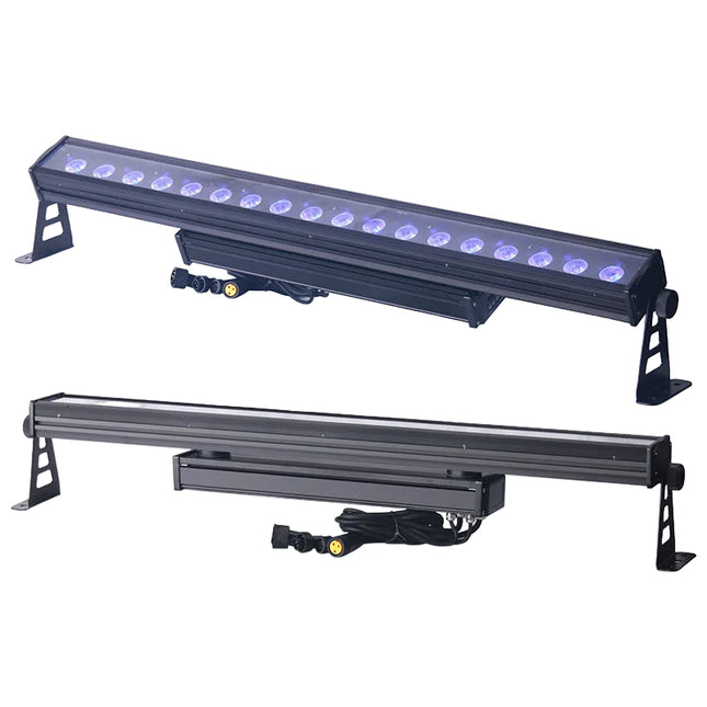 Outdoor Waterproof LED Wall Washer Pixel Bar 18x18W RGBWA+UV Stage Wash Light with DMX512