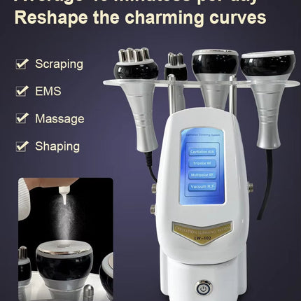 40kHz Radio Frequency Skin Firming and Body Contouring Machine Deep Heat Multifunction Device White