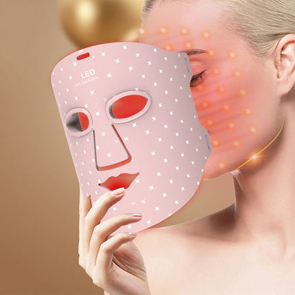 Flexible Silicone LED Face & Neck Mask Red & Near-Infrared Light Device