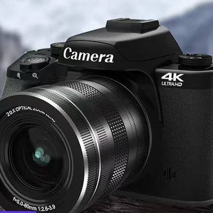 4K Digital Camera with 20X Optical Zoom, 75MP Recording & 4.0" Touch Screen