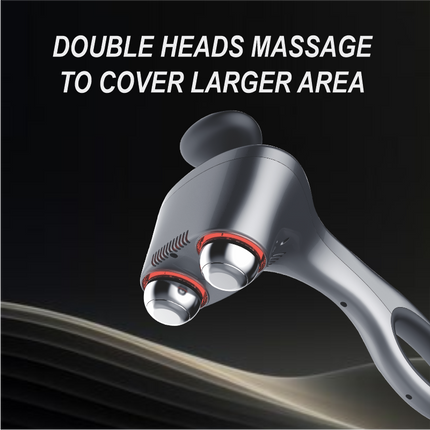 Hot and Cold Relaxation Massage Gun Dual Head Design with Brushless Motor and 5 Speed Settings