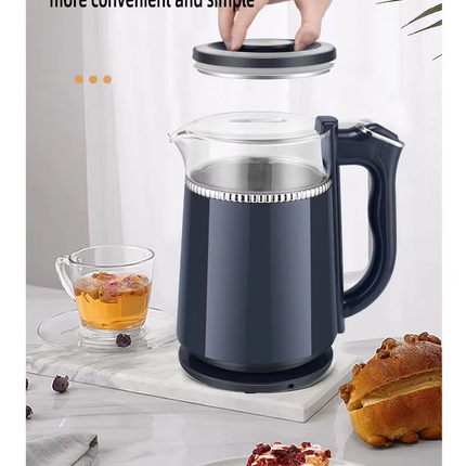 1500W 2.0L Fast Boil Cordless Electric Kettle Portable Dark Blue 220V
