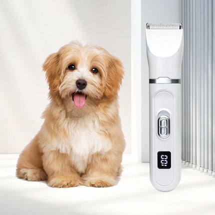 Professional 4-in-1 Rechargeable Pet Grooming Clipper with Claw Trimmer and Hair Remover