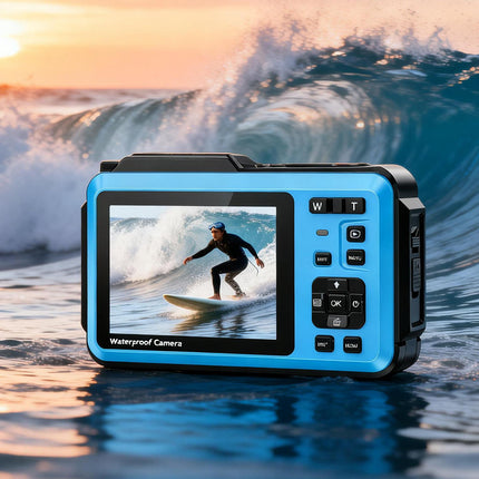 4K Digital Camera with 2.8" HD IPS Screen, Autofocus, Webcam Function & Rechargeable Battery