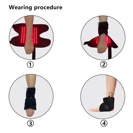 Ankle Wrap Red Light Relaxation 660nm 850nm for Joint Comfort Relief