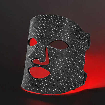 LED Facial Light Relaxation Mask 128 Dual Chip LEDs Red & Near Infrared Home Skincare Device