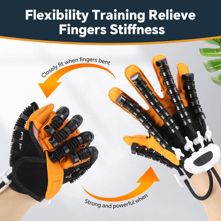Cordless Robotic Hand Rehab Glove with Air Pump, LED Display & Auto Shut-Off